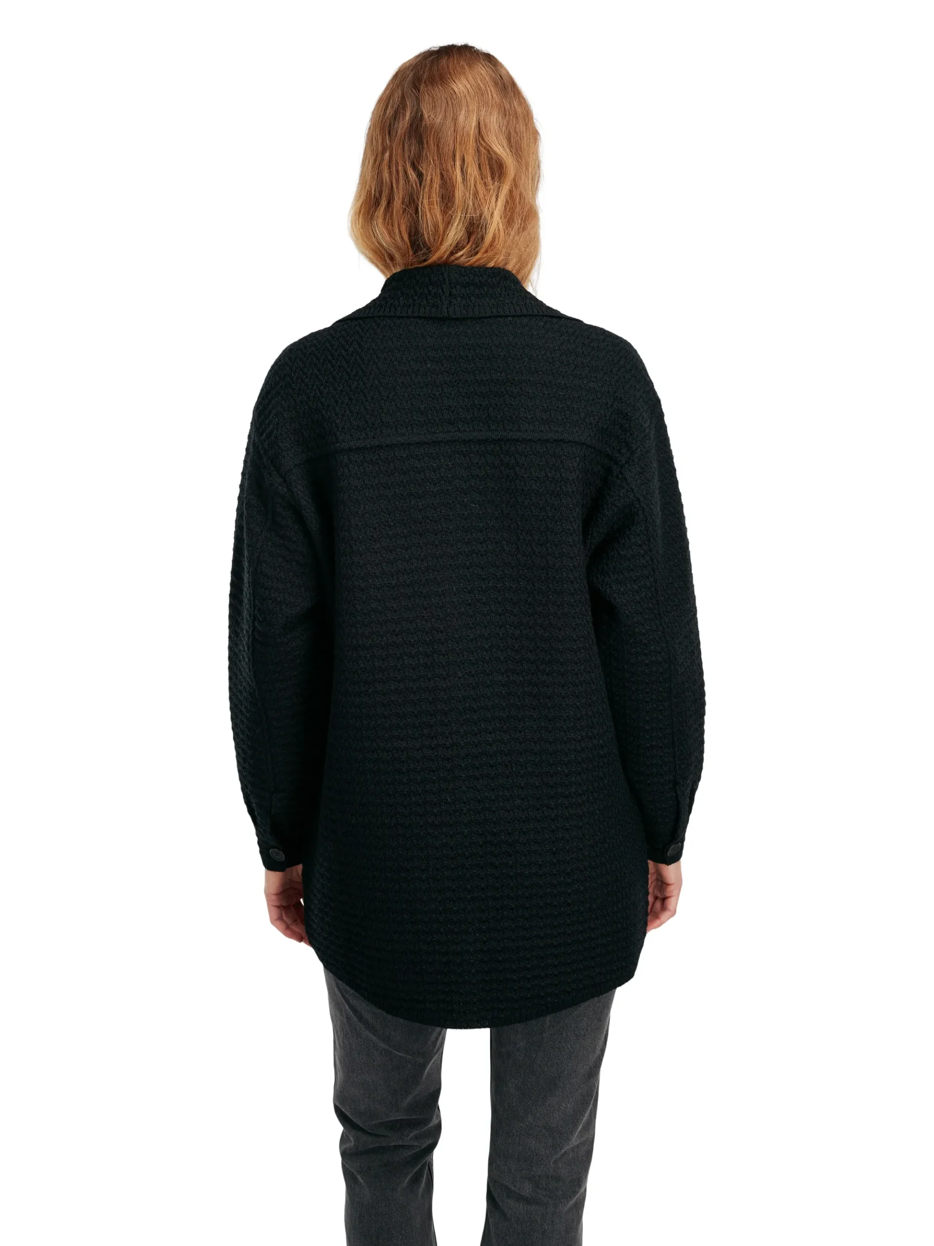 Dale of Norway Kort Ulljakke Og Cardigan-Soroy Shacket Dame Sort