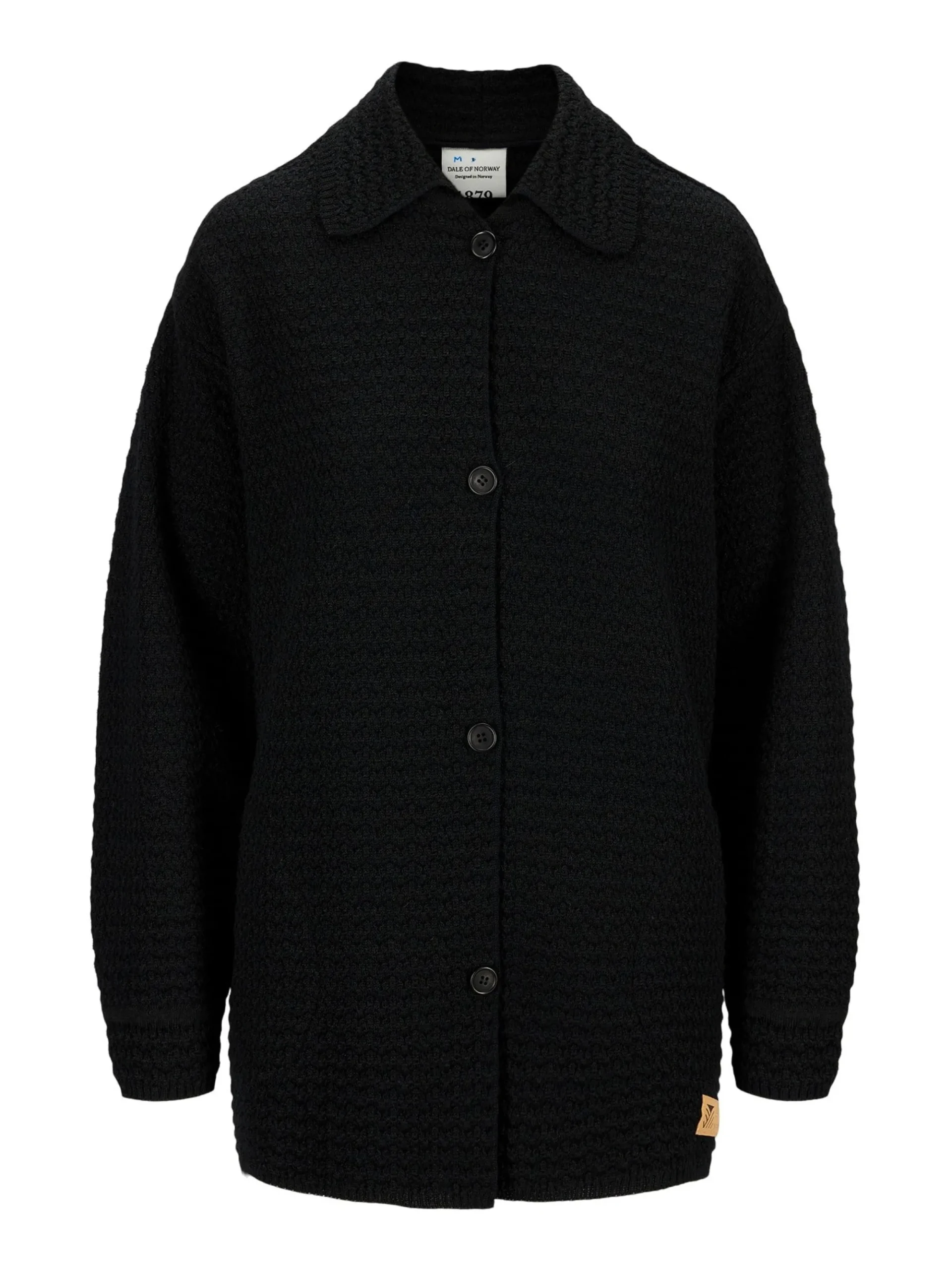 Dale of Norway Kort Ulljakke Og Cardigan-Soroy Shacket Dame Sort