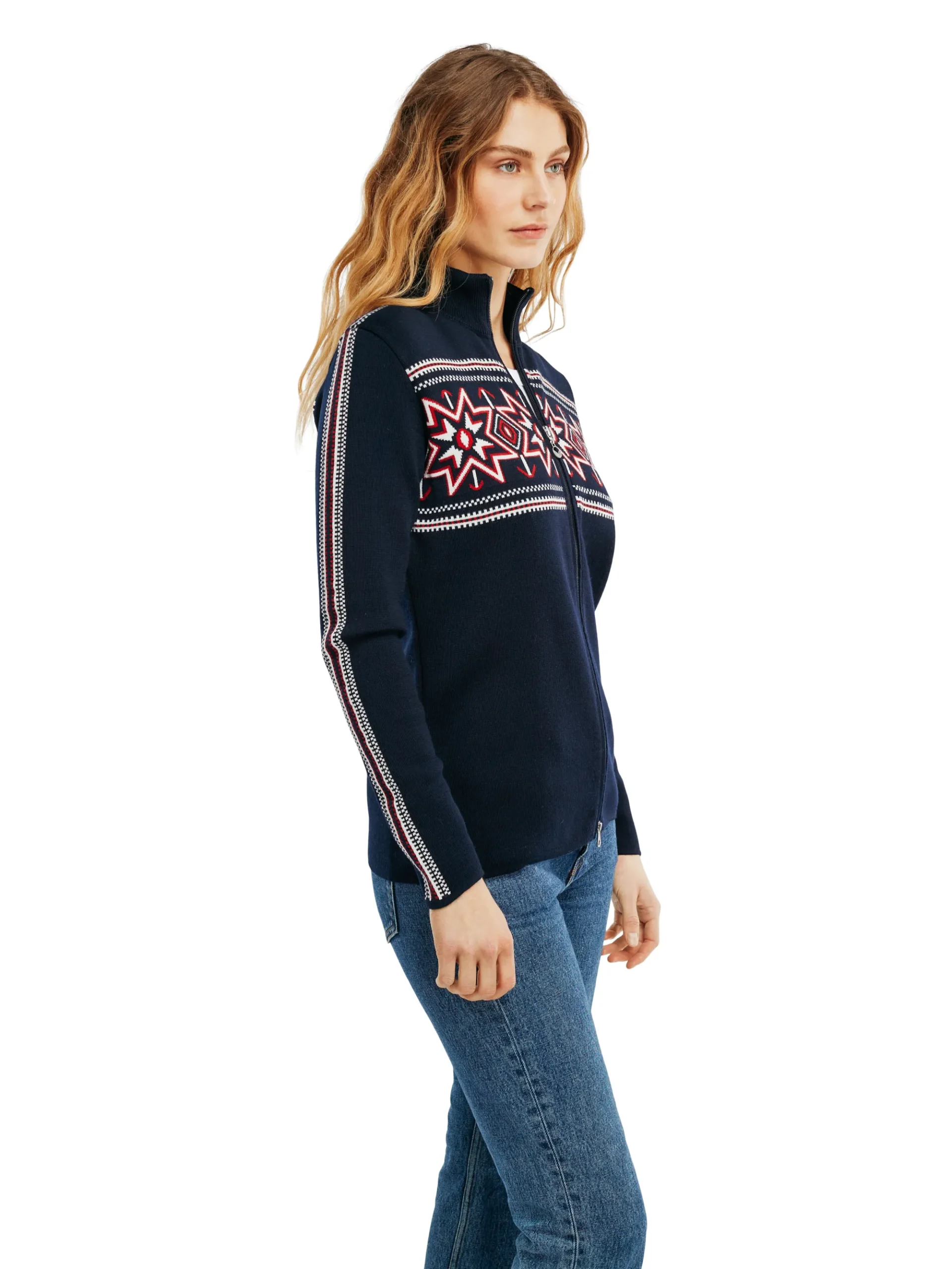 Dale of Norway Kort Ulljakke Og Cardigan-Tindefjell Merino Ulljakke Dame Mork Bla