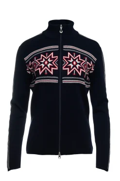 Dale of Norway Kort Ulljakke Og Cardigan-Tindefjell Merino Ulljakke Dame Mork Bla