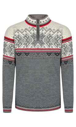 Dale of Norway Half-Zip-Vail Ullgenser - Norsk Ull Gra