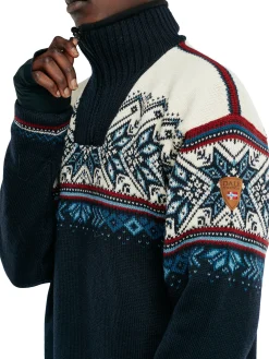 Dale of Norway Weatherproof-Vail Ullgenser - Vindstopper Marinebla