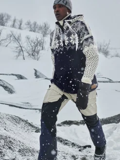 Dale of Norway Weatherproof-Vegard Weatherproof Hettegenser - Norsk Ull Mork Bla