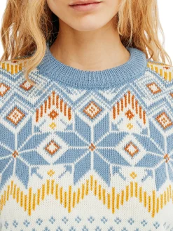 Dale of Norway Rund Hals-Vilja Ullgenser Bla