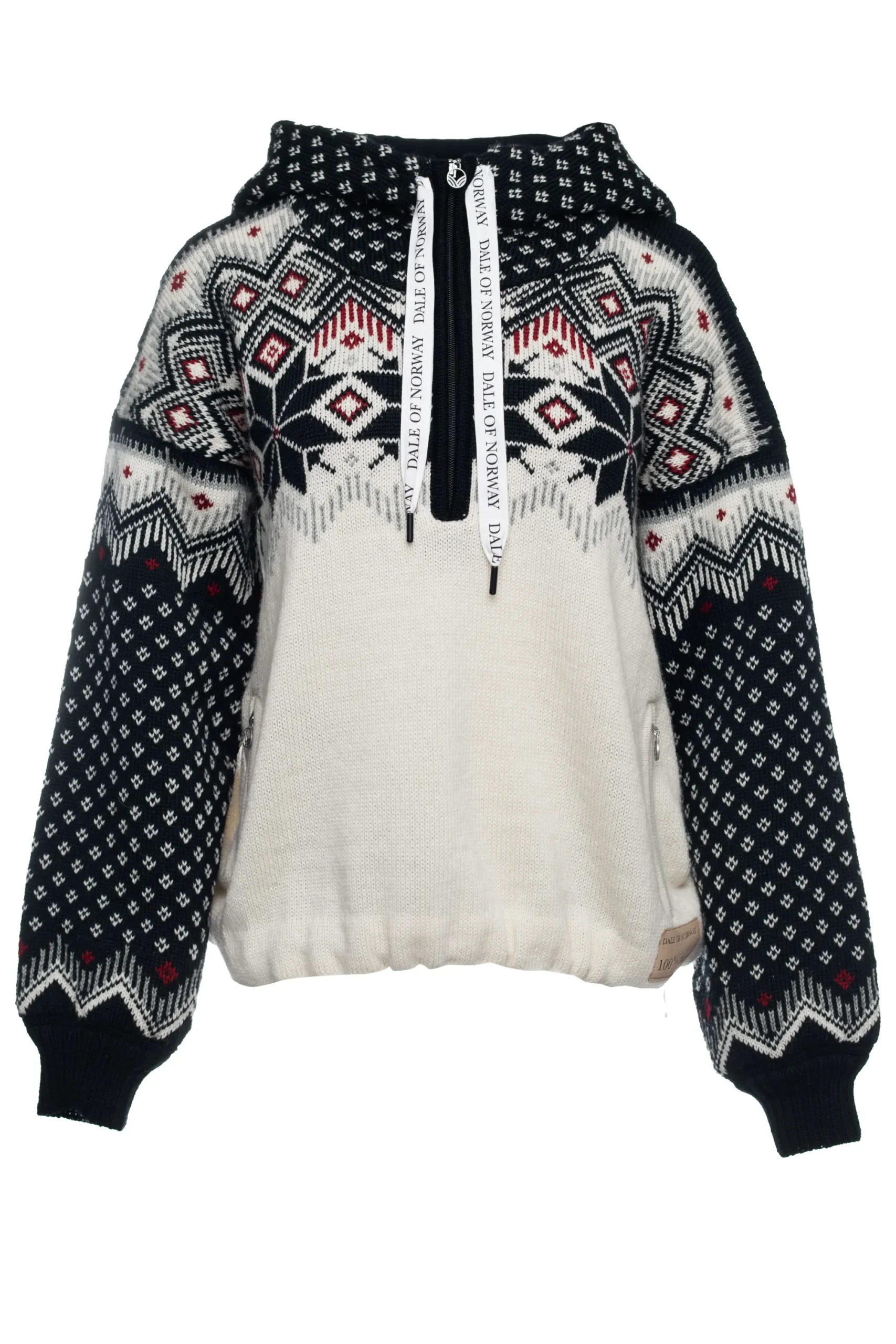 Dale of Norway Weatherproof-Vilja Weatherproof Hettegenser - Norsk Ull Offwhite